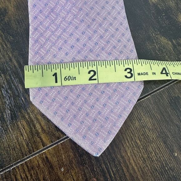 Fendi Tie 100% Silk FF Logo Pink Made In Italy - Picture 4 of 10